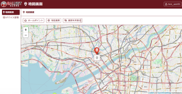 S-QUBE_クラウド連携_地図表示