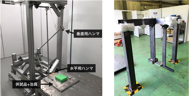 SRS衝撃試験の様子