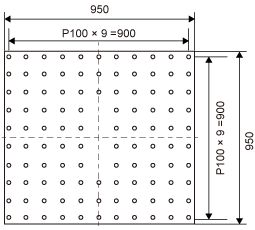 J260/EM16HAM/H10/C 水平補助テーブル　ネジパターン