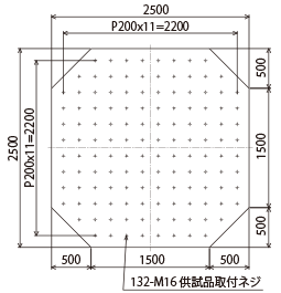 TS-16000-25L 水平補助テーブル　ネジパターン