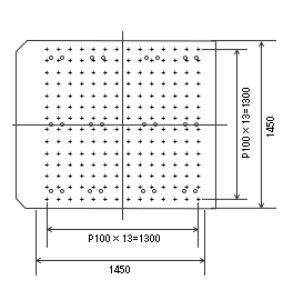 EMK1252/EM22HM/H15 Slip Table Insert Pattern