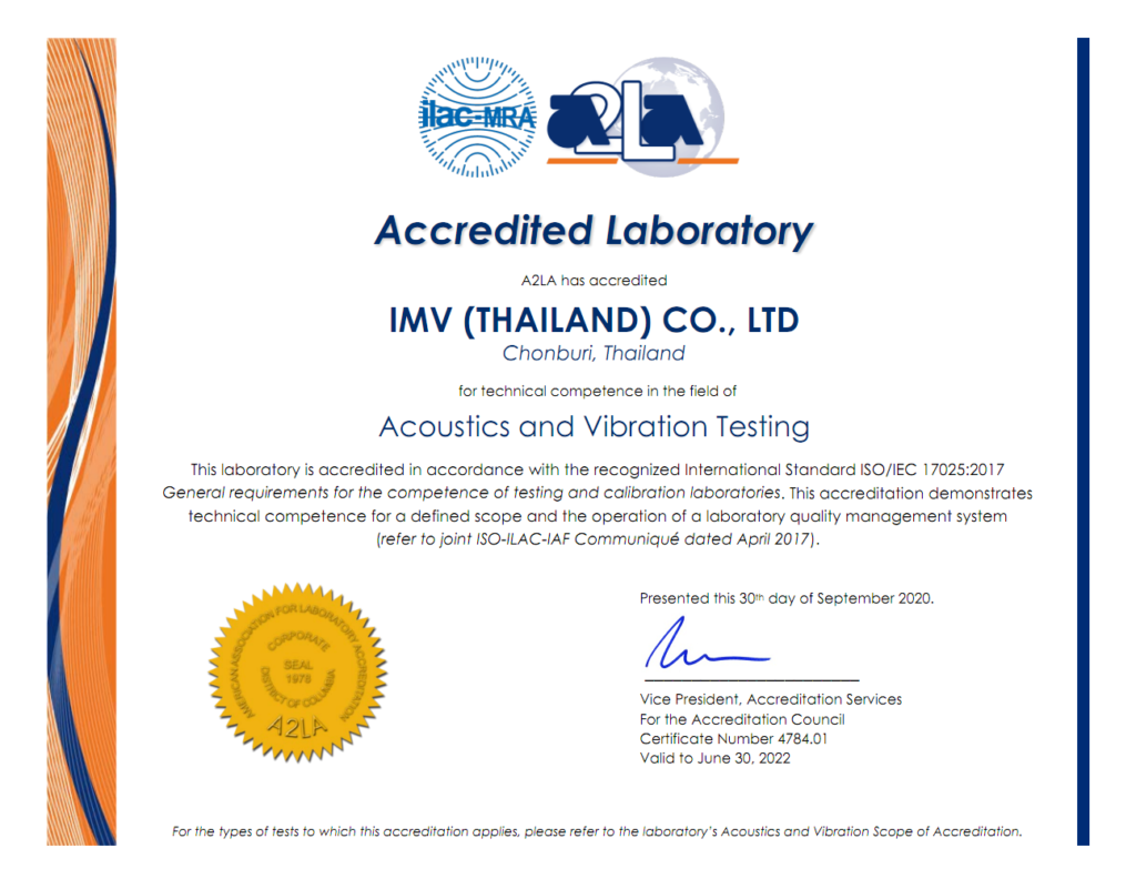 Successful Transition to ISO/IEC 17025:2017 Acoustics and Vibration Accreditation.